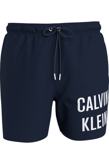 Ανδρικό Μαγιό Calvin Klein Medium Drawstring, KM0KM00794-DCA KAI ΜΕΓΑΛΑ ΜΕΓΕΘΗ, ΜΠΛΕ ΣΚΟΥΡΟ